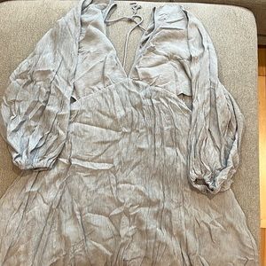 Gray Mini Flow Dress